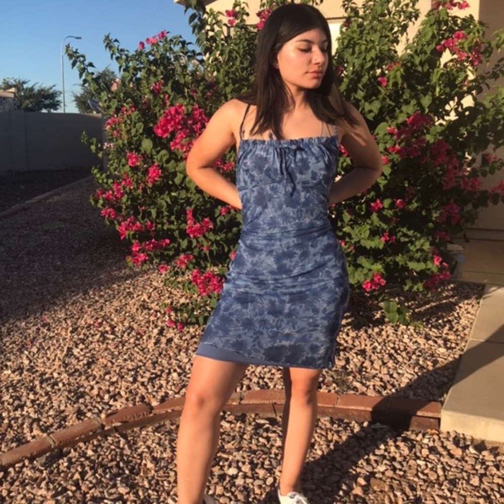 Vintage blue floral dress ✨